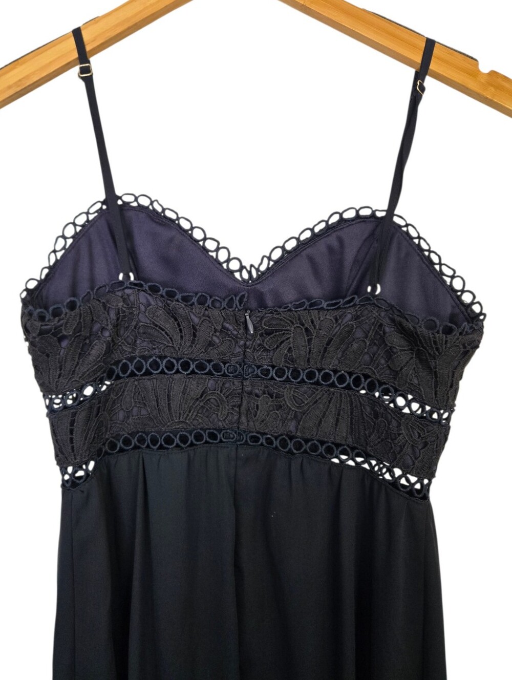 State Navy Lace Bodice Maxi Dress | Size Small | Elegant Formal Boho Dress - Picture 8 of 8